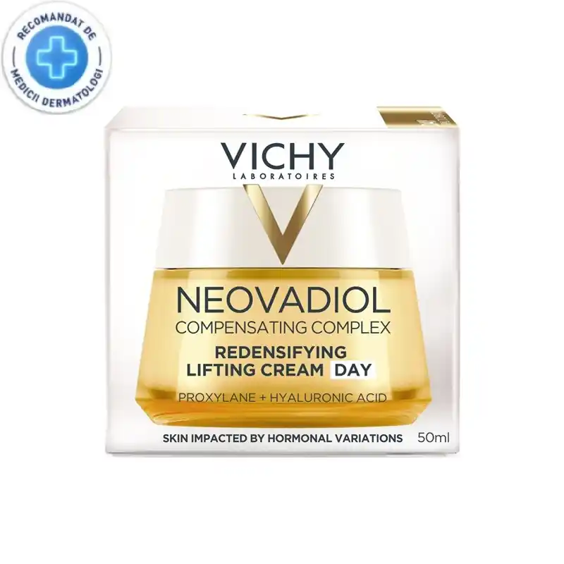 Reducere VICHY NEOVADIOL PERI-MENOPAUZA CREMA DE FATA ANTIRID DE ZI REDENSIFICARE SI REUMPLERE TEN USCAT 50ML