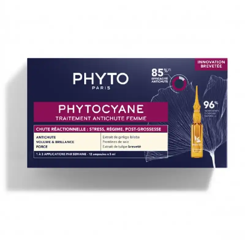Retur gratuit PHYTOCYANE FEMEI TRATAMENT CADERE OCAZIONALA A PARULUI 12 FIOLE X 5ML