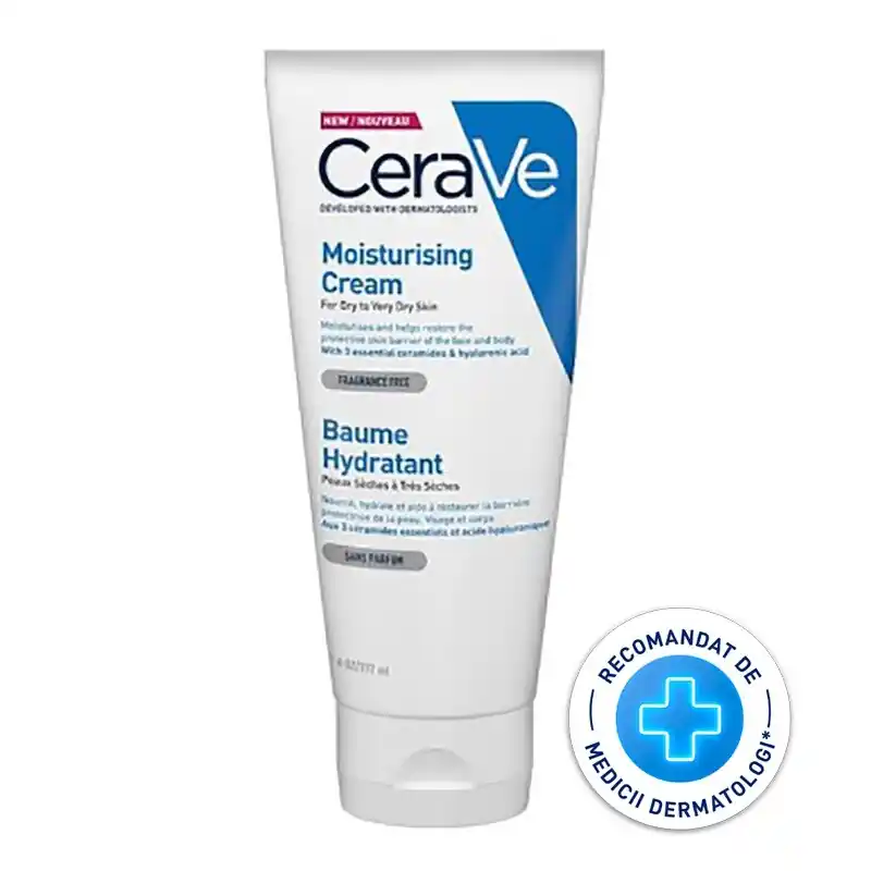CERAVE CREMA HIDRATANTA FATA SI CORP PIELE USCATA SI FOARTE USCATA 177G Preț promoțional