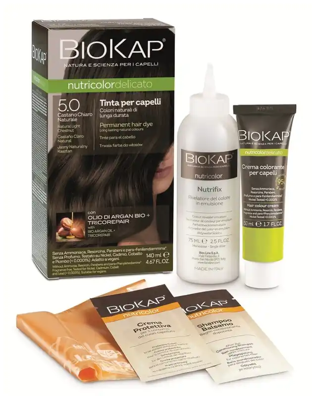 NUTRICOLOR ND00500 VOPSEA DE PAR 5.0 LIGHT BROWN 140ML Livrare rapidă