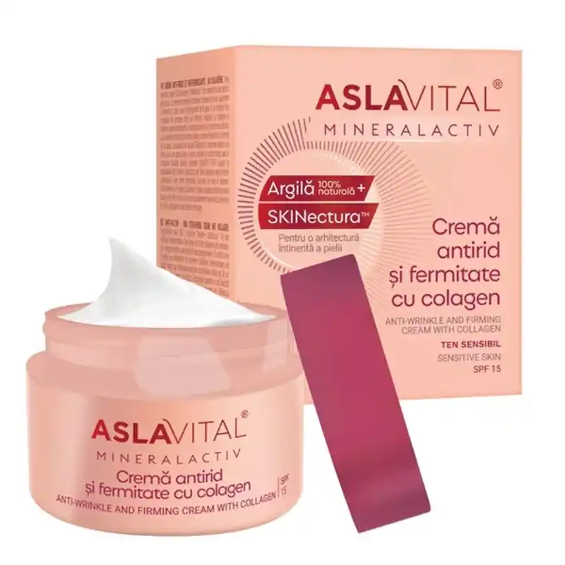 Chilipir ASLAVITAL CREMA ANTIRID SI FERMITATE FERMA CU COLAGEN 50ML