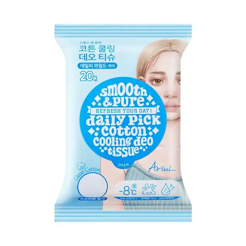 SERVETELE DEODORANTE ARIUL SMOOTH SI PURE COTTON COOLING DEO 20 BUCATI Reducere extra