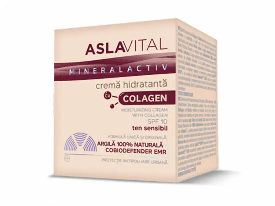 ASLAVITAL MINERALACTIV CREMA HIDRATANTA ANTIPOLUARE SPF10 50ML Livrare rapidă