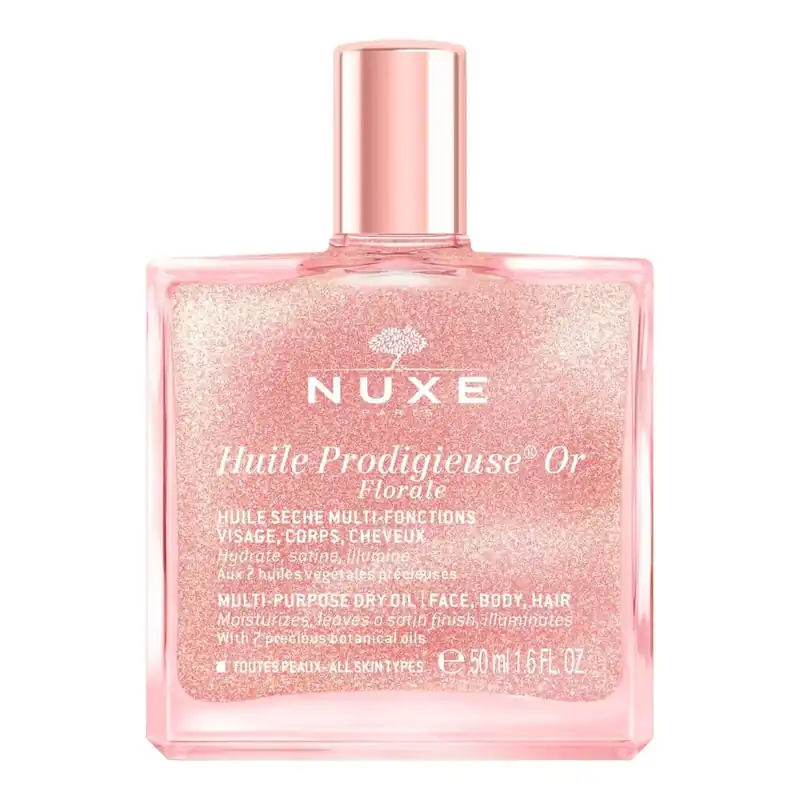 HUILE PRODIGIEUSE® OR FLORALE 50ml - Ulei Multifunctional Cu Particule Stralucitoare Super ofertă