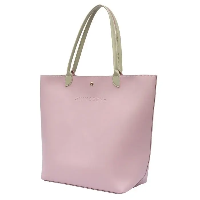 GLOW ON THE GO TOTE BAG-PINK- Geanta Roz Pudra De Umar Versatila Cel mai bun preț