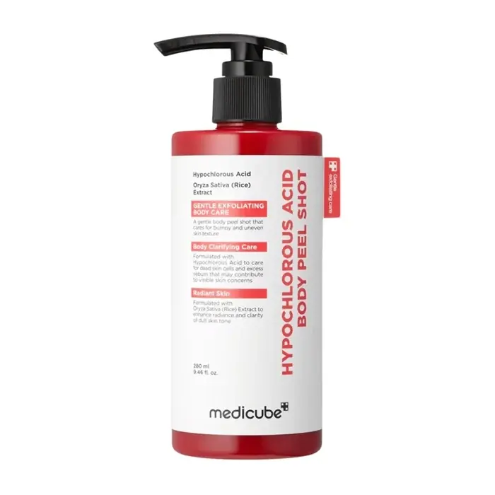Nu rata HYPOCHLOROUS ACID BODY PEEL SHOT - Exfoliant Pentru Corp Cu Acid Hipocloros Si Extract De Orez