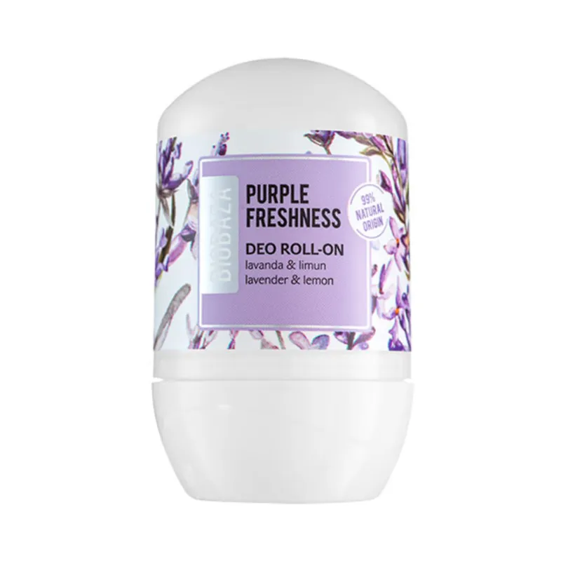 Deodorant natural Purple Freshness, 50 ml, Biobaza Ofertă