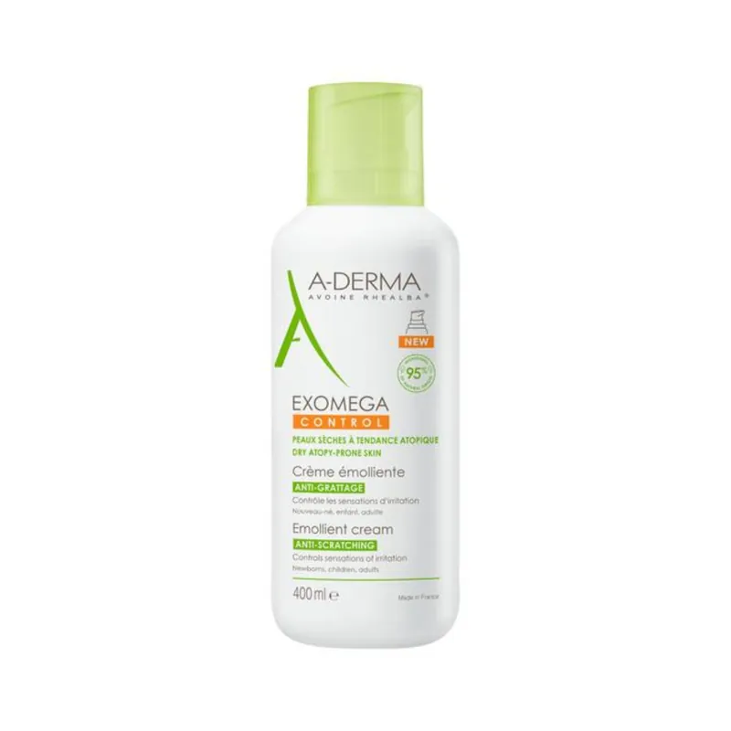 Crema emolienta Exomega Control, 400 ml, A-derma Retur ușor