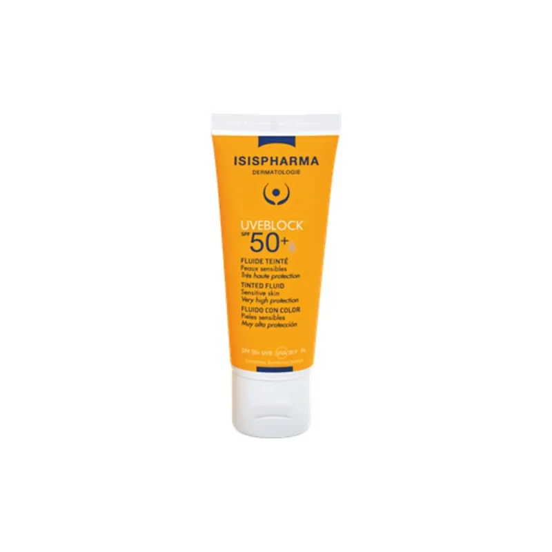 Fluid nuantator Tinted Fluid SPF50+UVEBLOCK, 40ml, IsisPharma Calitate înaltă