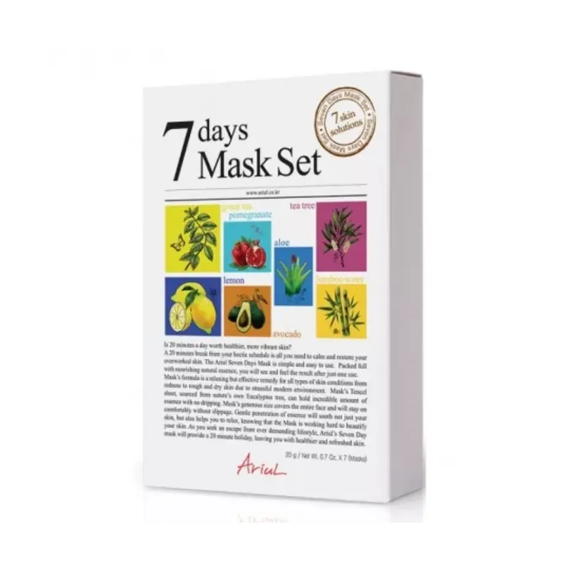 Ofertă de sezon Set masti de fata Variety Mask, 7 bucati, Ariul