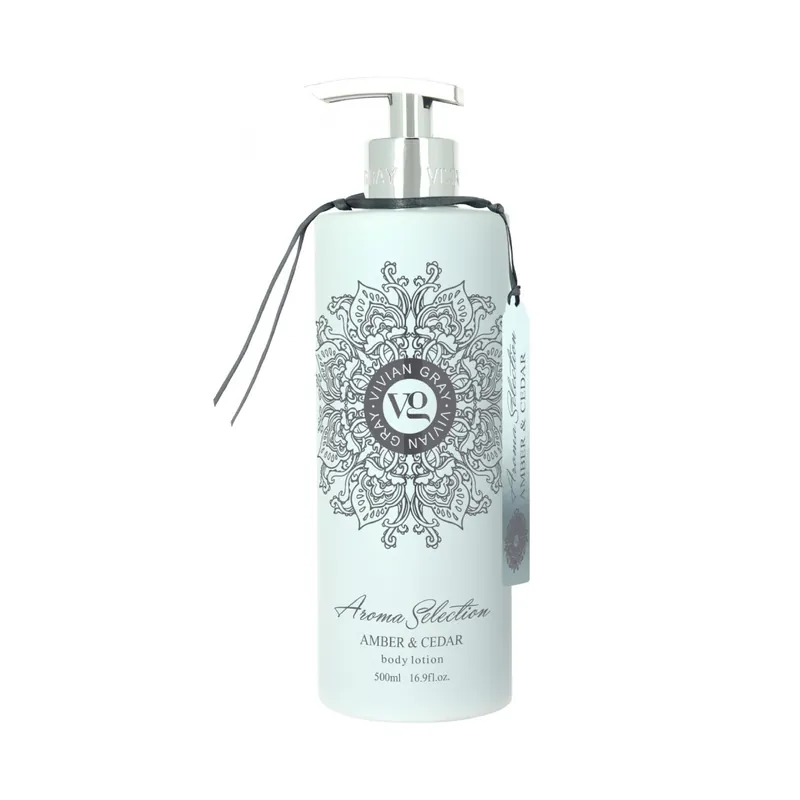 Premium Lotiune de corp Amber & Cedar, 500 ml, Vivian Gray