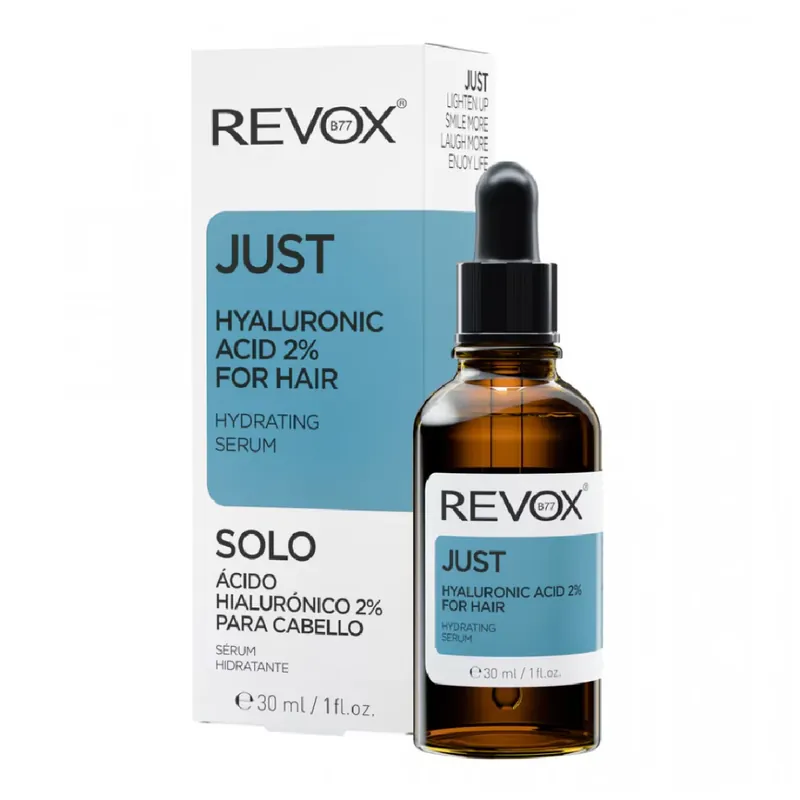 Plată sigură Acid hialuronic 2% pentru par Just, 30 ml, Revox