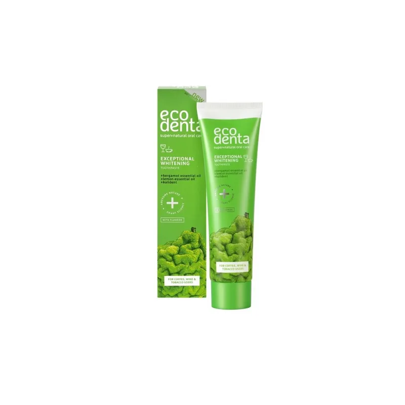 Doar azi Ecodenta Pasta de dinti pentru albire cu bergamot, uleiuri de lamaie si Kalident, 100ml