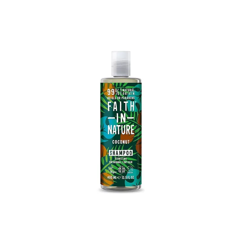 Reducere de preț Faith in Nature Sampon natural hidratant cu Cocos, 400 ml