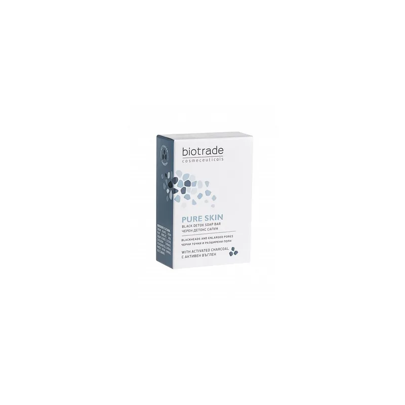Ofertă de sezon Sapun negru detoxifiant cu carbune activ Pure Skin, 100g, Biotrade