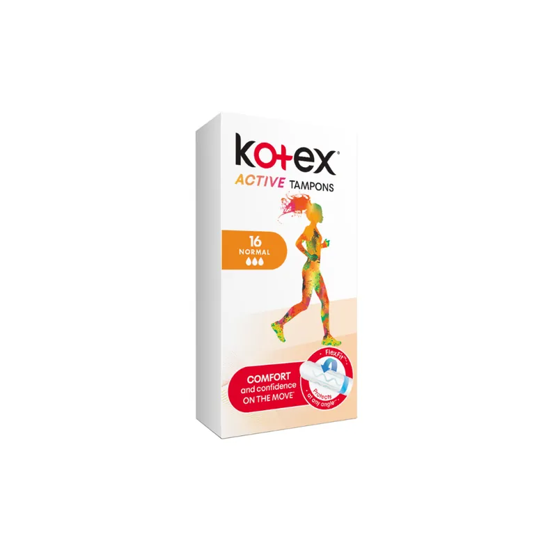 Tampoane interne Active Normal, 16 bucati, Kotex Reducere de preț