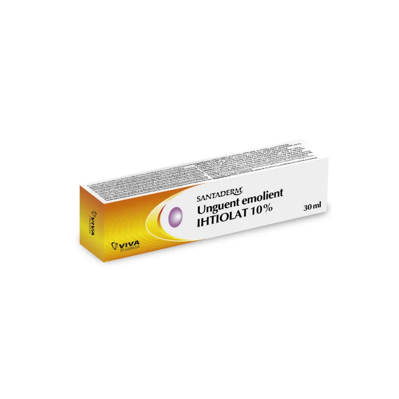 Reducere specială Unguent emolient ihtiolat 10% Santaderm, 30 ml, Viva Pharma