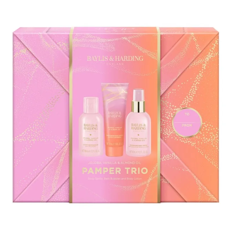 Retur ușor Set de ingrijire a corpului Pamper Trio, 3 piese, Baylis & Harding