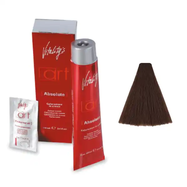 Vopsea permanenta de par Vitality‘s Art Absolute cu amoniac 6/00 Blond Inchis Profund 100ml Lichidare de stoc