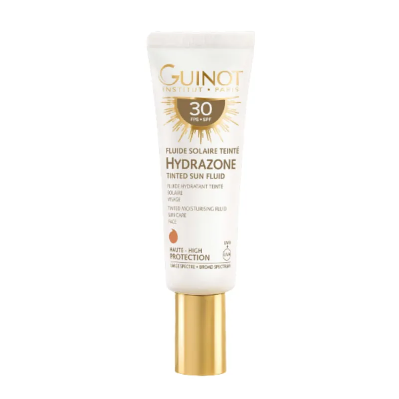Fluid solar hidratant nuantator Guinot Hydrazone Tinted Sun Fluid SPF30 50ml Chilipir