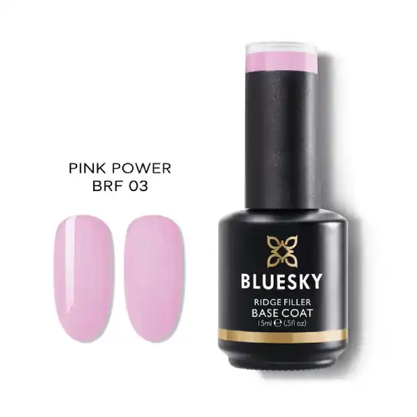 Retur gratuit Baza pentru unghii 2in1 Bluesky Ridge Filler Base Coat Pink Power 15ml