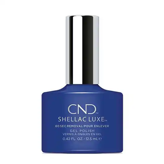 Lac unghii semipermanent CND Shellac Luxe Blue Eyeshadow 12.5 ml Super ofertă