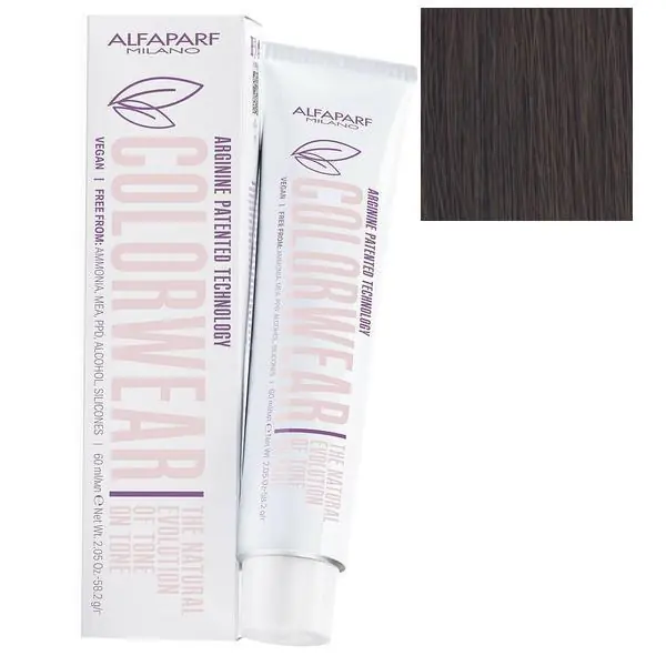 Ultima șansă Alfaparf COLOR WEAR - Vopsea de par demipermanenta nr.7MGB Metallic grey black 60ml