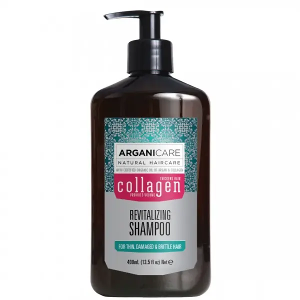 Arganicare - Sampon revitalizare cu colagen par deteriorat 400ml Disponibil imediat