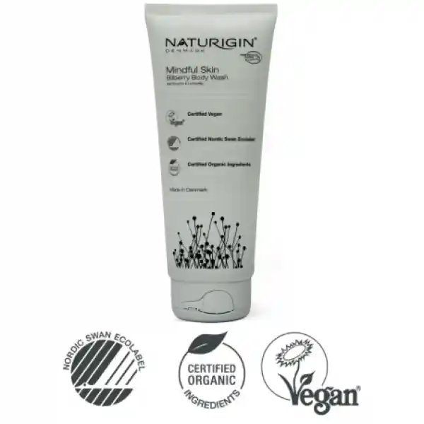Disponibil imediat Naturigin Gel de dus Organic cu Afine 200ml