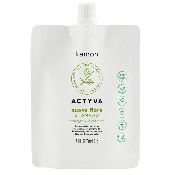 Comandă acum Kemon Actyva Nuova Fibra - Sampon reconstructie par deteriorat 100ml (bag refill)