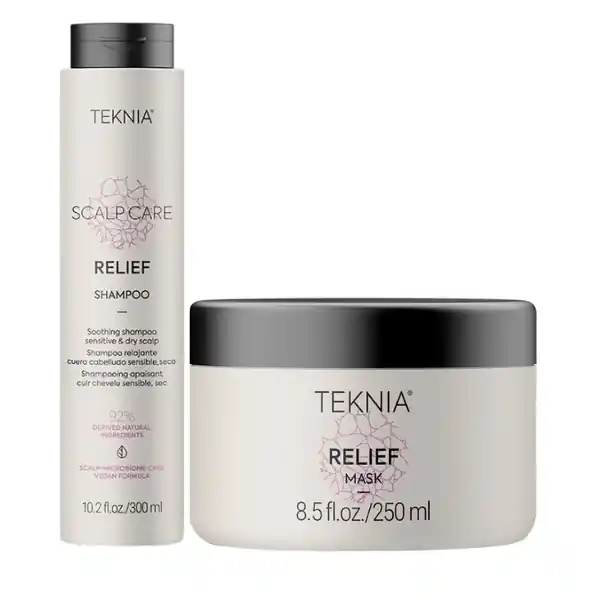 Lakme Teknia Scalp Care Relief - Pachet calmant scalp sensibil sampon 300ml+masca 250ml Promoție