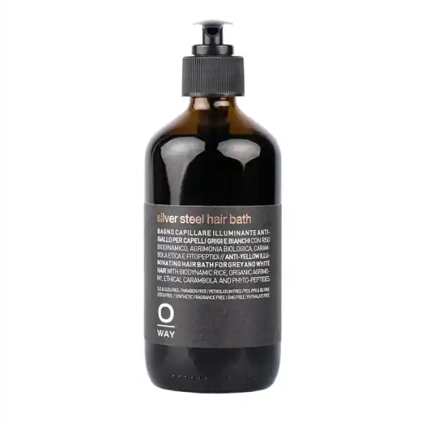 Oway - Sampon organic neutralizare ton galben par alb/grizonat Silver Steel 240ml Chilipir