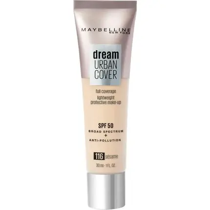 Calitate înaltă Fond de ten, Maybelline New York, Dream Urban Cover 116 Sesame, 30ml