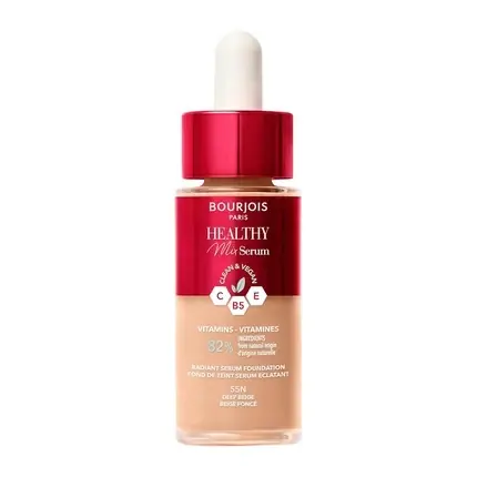 Livrare expres Fond de ten serum, Bourjois Healthy Mix Clean, 55N Dark Beige, 30ml