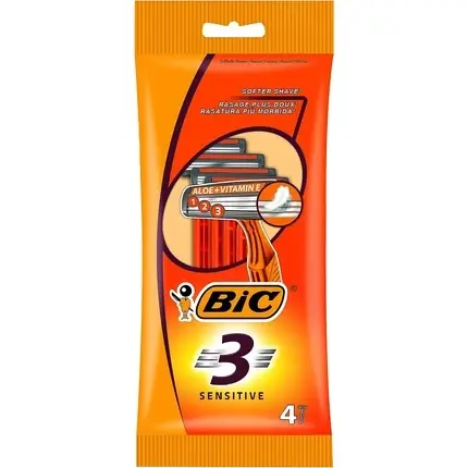 Aparat de ras, Bic, 3 Sensitive, pachet 4 buc Cel mai vândut