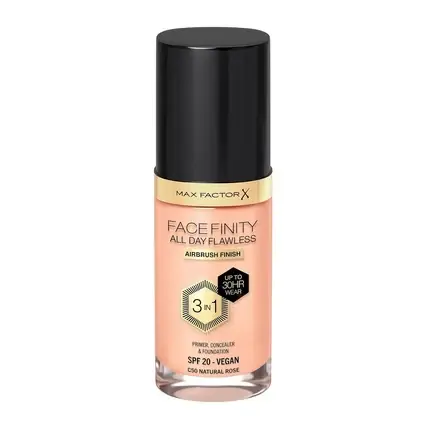 Primer fata Max Factor Facefinity All Day Flawless Makeup, 50 Natural Rose Retur ușor
