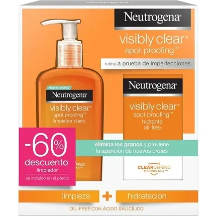 Set crema hidratanta si demachiant facial, Neutrogena, 50ml + 200ml Discount