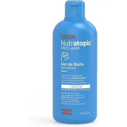 Gel de dus pentru piele atopica, ISDIN Nutratopic Pro-AMP, 400ml Disponibil imediat