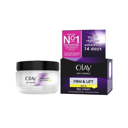 Livrare rapidă Crema de Zi, Olay Anti-Wrinkle Firm & Lift SPF 15, 40+