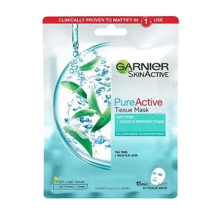 Cumpără acum Masca pentru ten, Garnier, Pure Tea Tree, 40ml