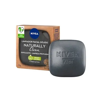 Gel exfoliant facial, Nivea, Naturally Good, 75g Reducere extra
