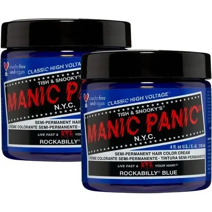 Vopsea de păr, Manic Panic, Rockabilly Blue, semipermanentă, vegană Ofertă