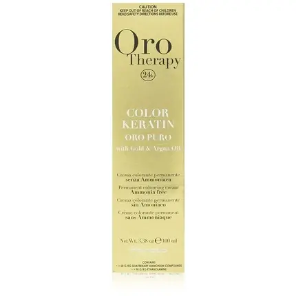 Vopsea de păr, Fanola, Oro Therapy Color Keratin 10.13, 100ml Chilipir