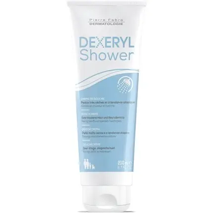 Lichidare de stoc Gel de dus, Dexeryl, piele uscata si cu tendinta atopica, 200ml