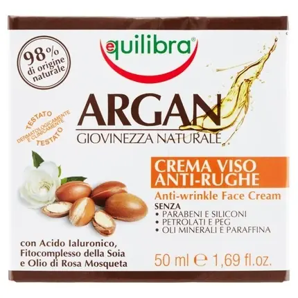 Cremă antirid față, Equilibra, argan, 50ml Cumpără online