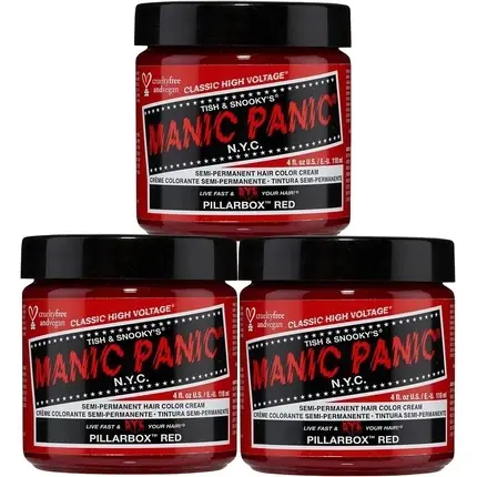 Livrare expres Vopsea de păr, Manic Panic, Pillarbox Red, 118ml