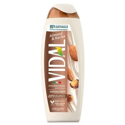 Gel de duș, Vidal, Almond Karite, 250 ml Doar azi