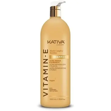 Cumpărături sigure Sampon, Kativa, Vitamin E Biotin & Bamboo, 1000ml