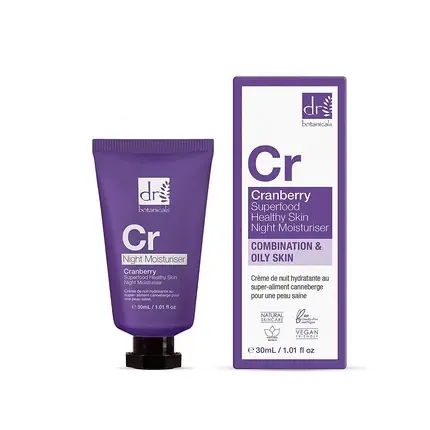 Ieftin Cremă de noapte, Dr Botanicals, Cranberry, 30ml