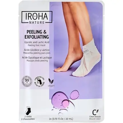 Noutate Șosete exfoliante, Iroha Nature, lavandă